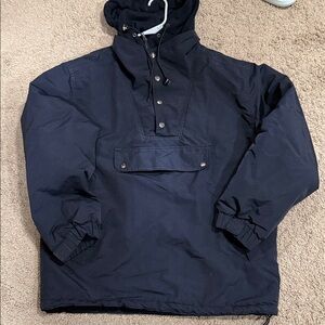 Vintage Men’s Woodlake Anorak Black‎ Lined Ski/Snowboarding Jacket Size Medium